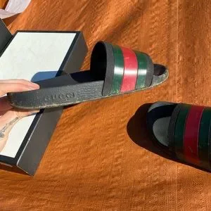 Gucci slides size 11 bought off goat. I just never wear them anymore. Get Your Louis Vuitton Shoes Looking Brand New Again! | TikTok main image 4